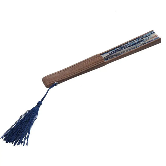 Éventail à main pliable en bambou vintage d'été