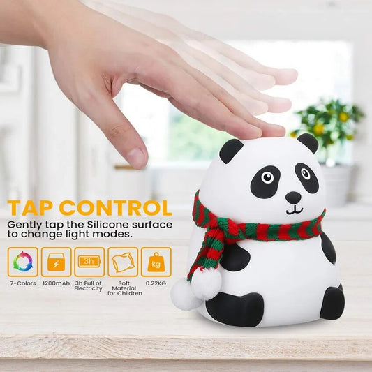 Veilleuse LED douce avec capteur tactile panda