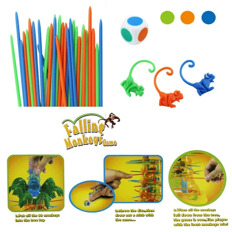 Jeu multijoueur Jeu de Chute de Singe, Singe grimpant à l'arbre