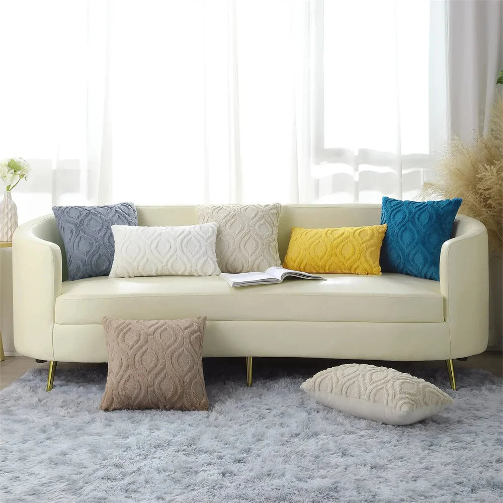 Housse de coussin en fausse laine Homaxy 45x45cm