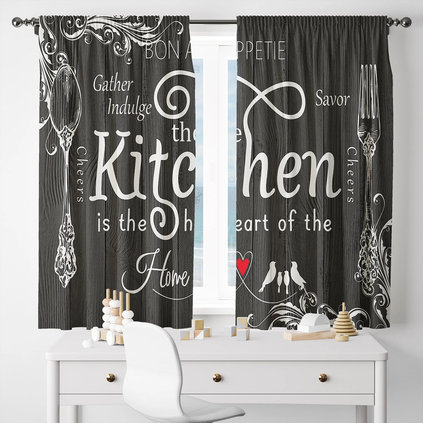 Cortinas decorativas 2 peças