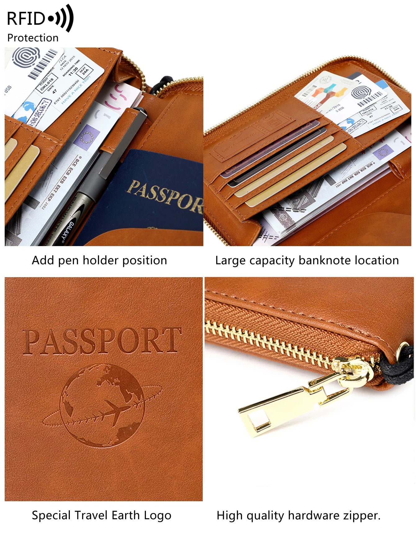 Élégant et portable Étui de passeport