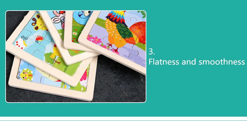 Puzzle en bois 9 pièces
