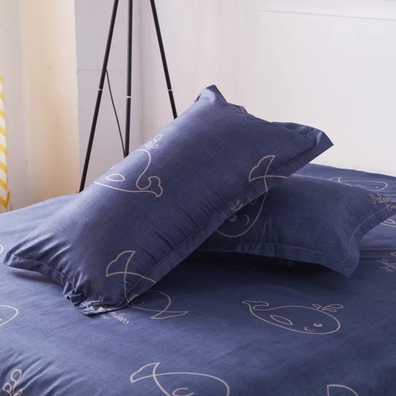 Taie d'oreiller rectangulaire en Polyester et coton, 2 pièces
