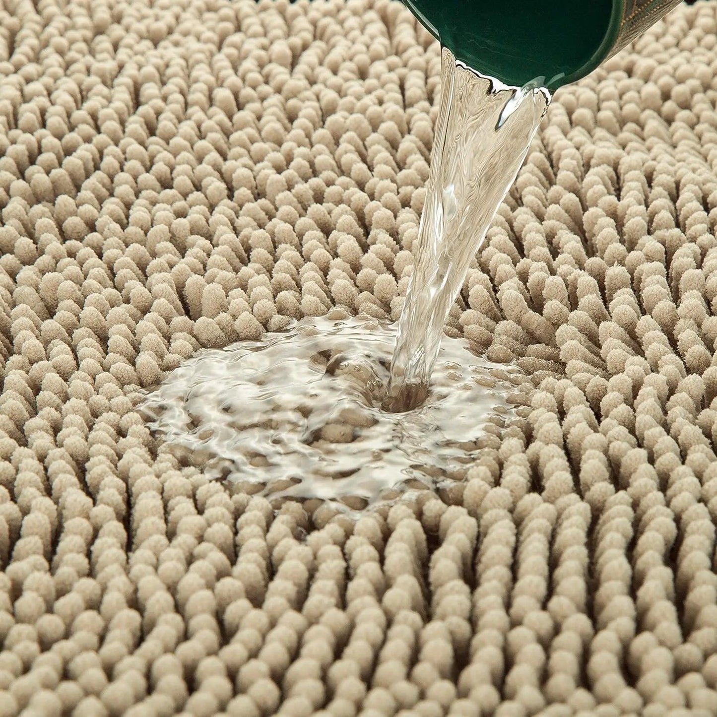 Tapis de bain antidérapant de salle de bains en Chenille épaisse