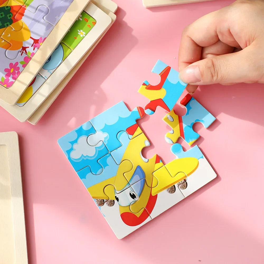 Puzzle en bois 9 pièces