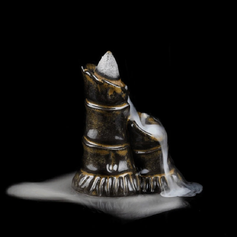 mini brûleur d'encens en chute d'eau