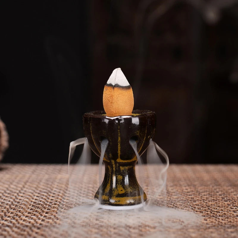 mini brûleur d'encens en chute d'eau