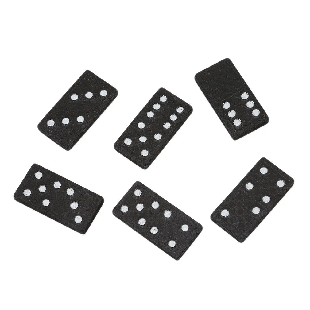 Boîte de jeux de société en bois Black Dominos