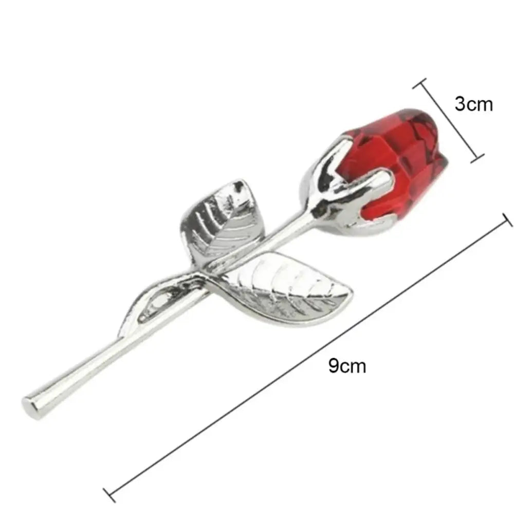 Fleur rose cristal artificielle