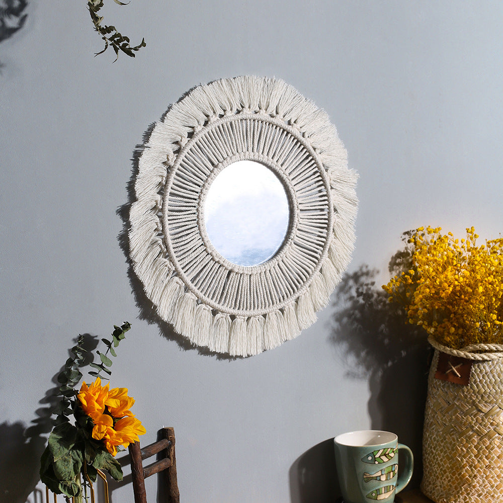 Miroir Mural Rond En De Maison Boho