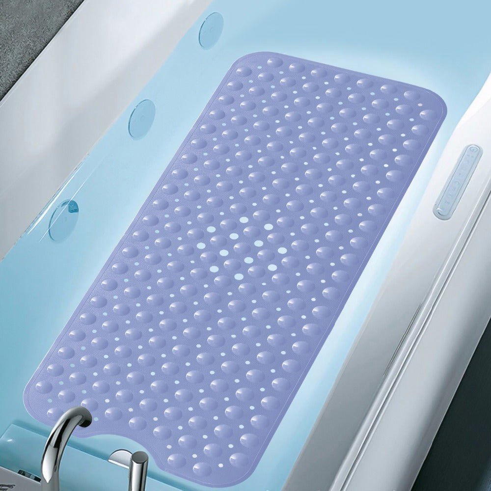 Tapis antidérapant de baignoire de salle de bains en PVC élastique