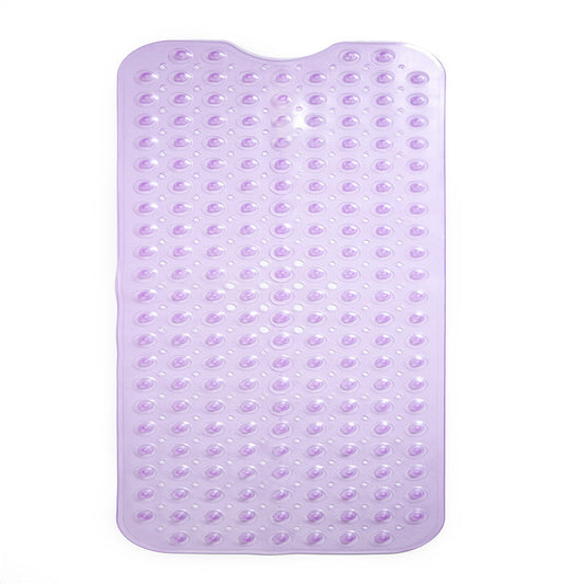 Tapis antidérapant de baignoire de salle de bains en PVC élastique