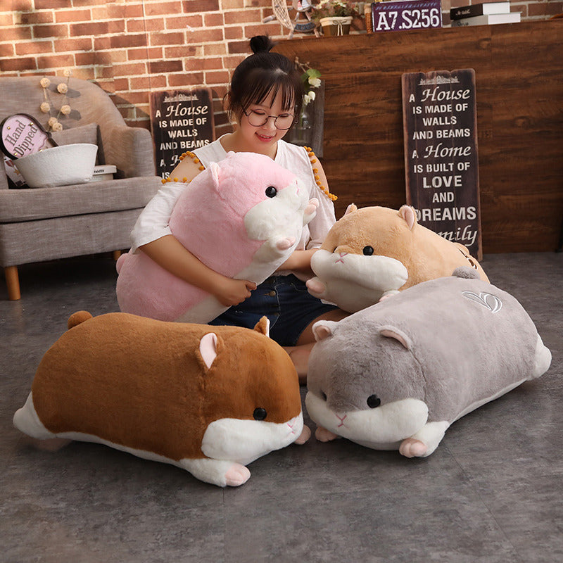 cute hamster pillow