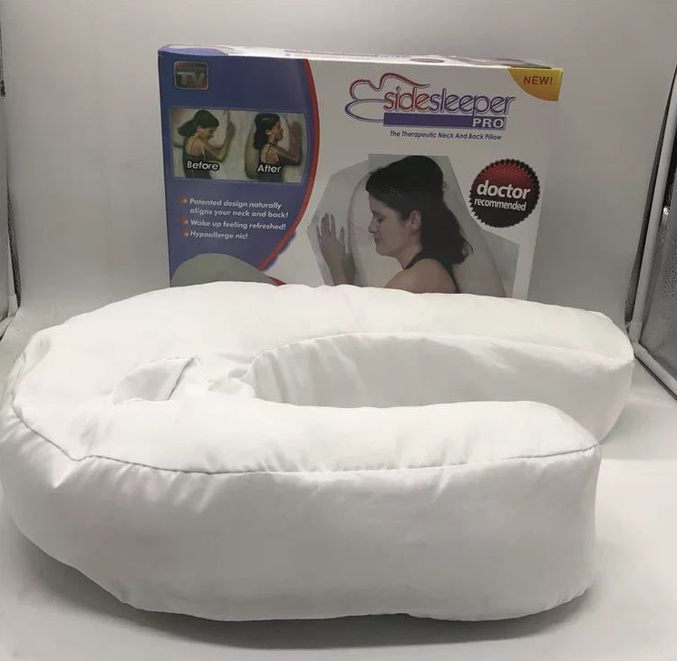 Cotton pillow for side sleepers