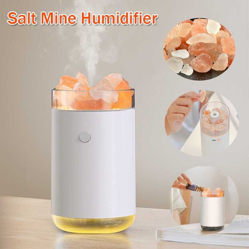 Humidificateur d'air en pierre de sel en cristal