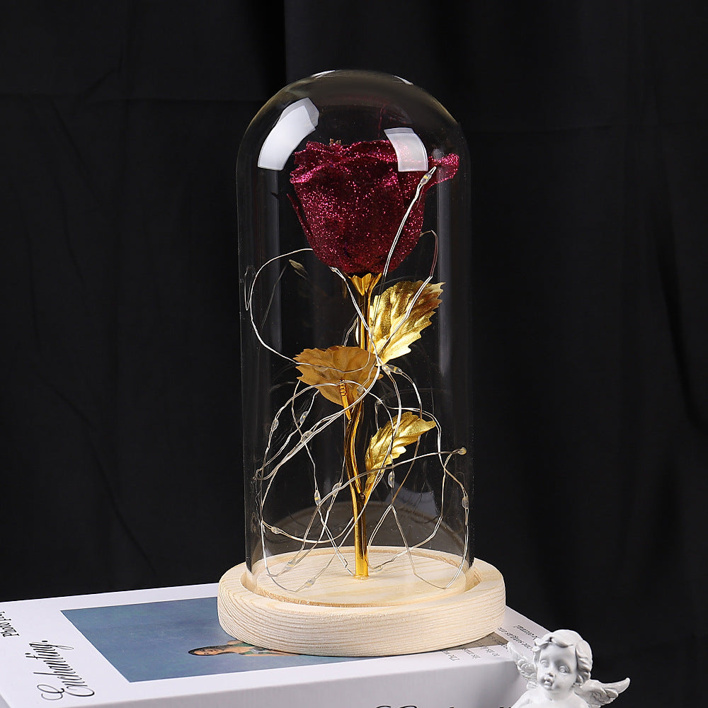 Lampe Éternelle Rose Fleurs LED Lumière