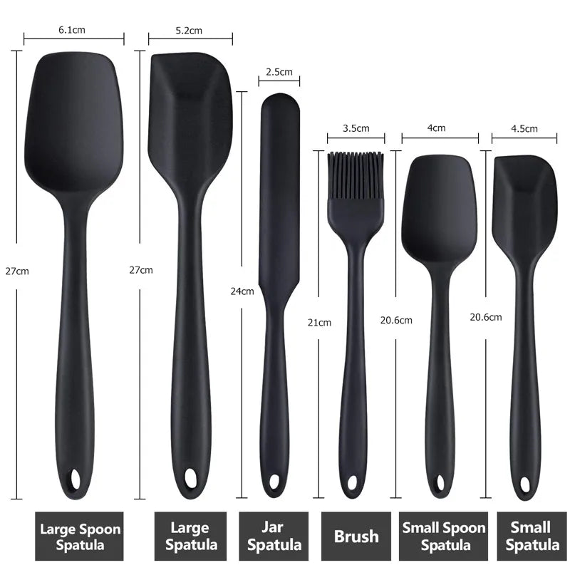 Spatules silicone 6 pieces