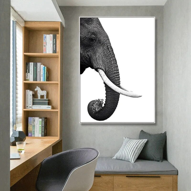 Peintures sur toile modernes, elephant