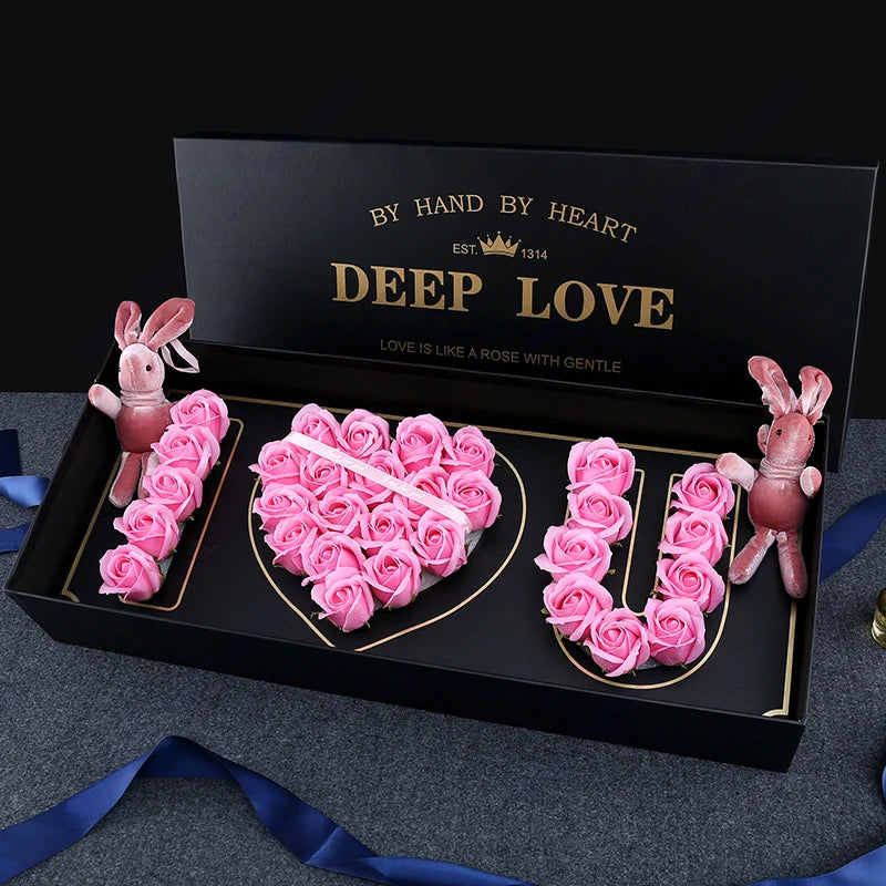 Coffret cadeau de fleurs pour la Saint-Valentin