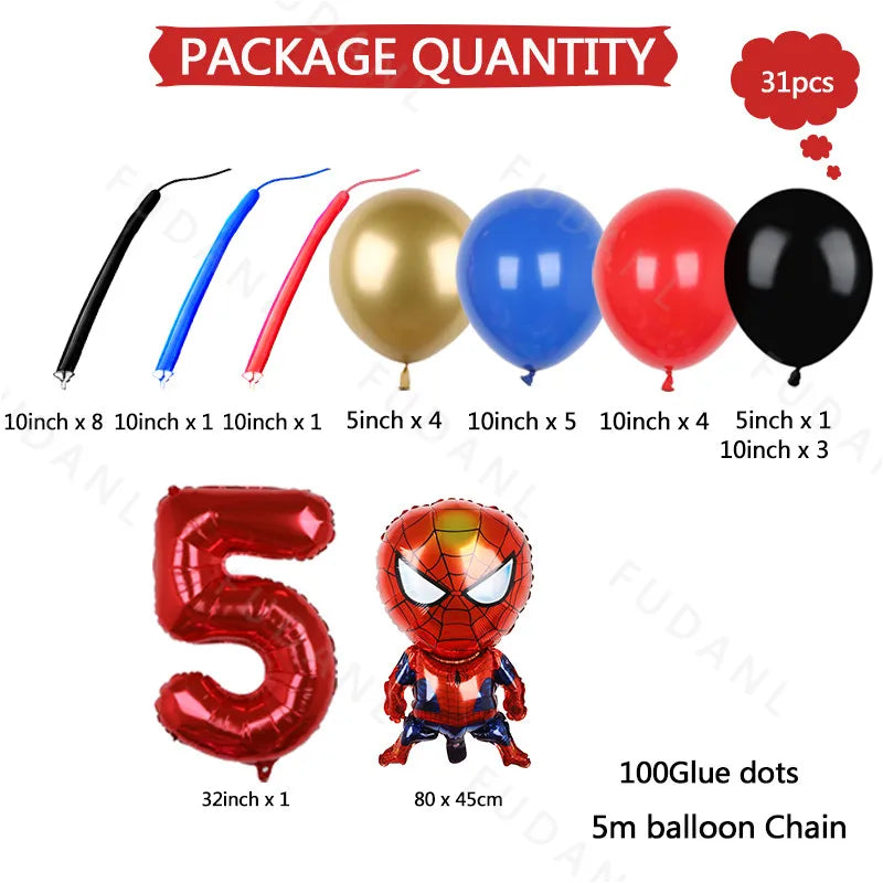 ensemble de ballons de fête MARVEL Spiderman