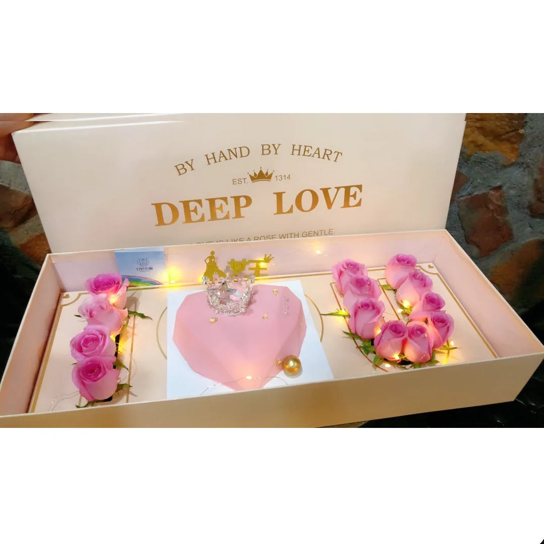 Coffret cadeau de fleurs pour la Saint-Valentin