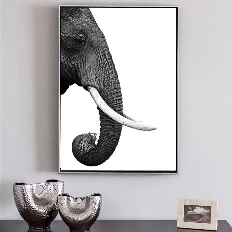 Peintures sur toile modernes, elephant