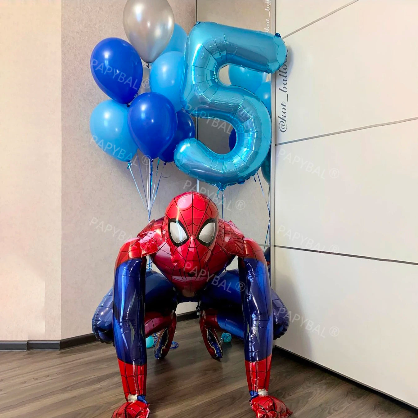 Ensemble de ballons gonflables chauve-souris Spiderman