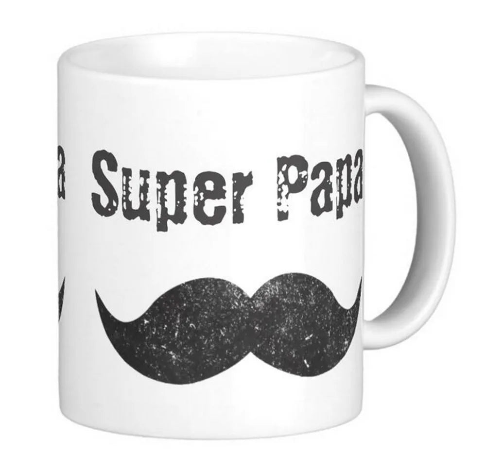 Tasses à café et à thé Super Papa Mustache