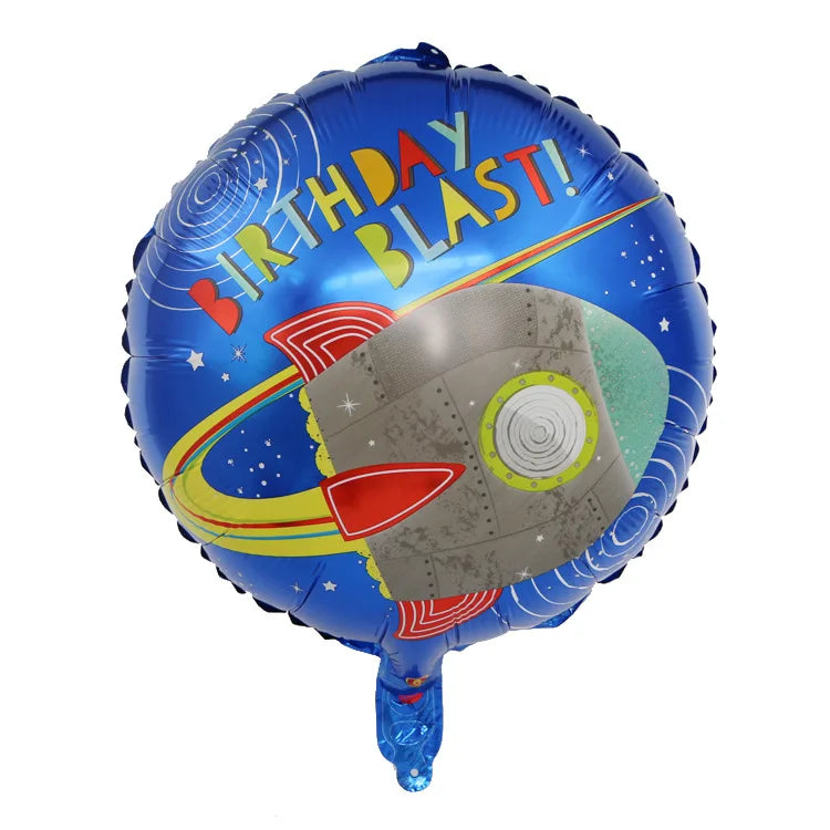 Ballons en aluminium pour décoration d'anniversaire d'enfant, thème astronaute