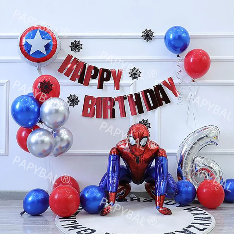 Ensemble de ballons gonflables chauve-souris Spiderman