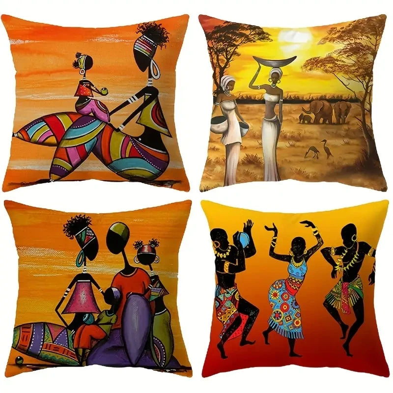 Taie d'oreiller traditionnelle lavable pour femmes africaines, 1 pièce,