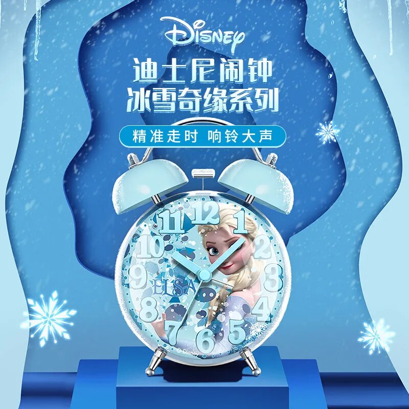 Réveil Original Disney la reine des neiges pour enfants, avec rétro-éclairage