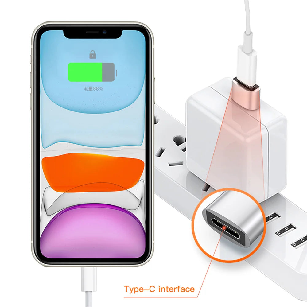 Adaptateur USB vers Type C OTG, 2 pièces