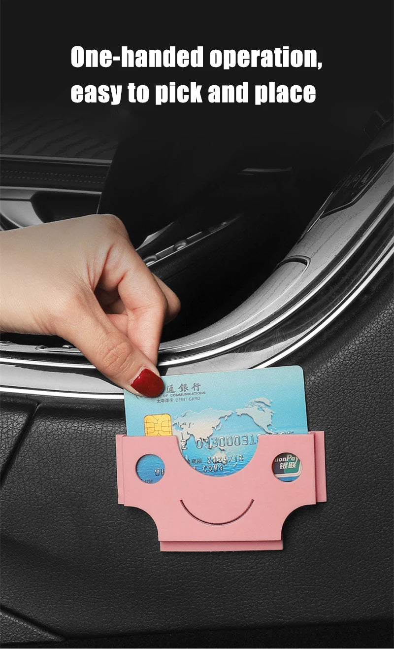 Porte-cartes multifonction pour ticket de stationnement de voiture