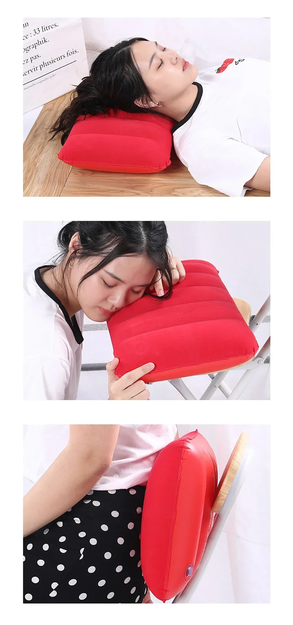 Coussin gonflable Portable 47x30cm