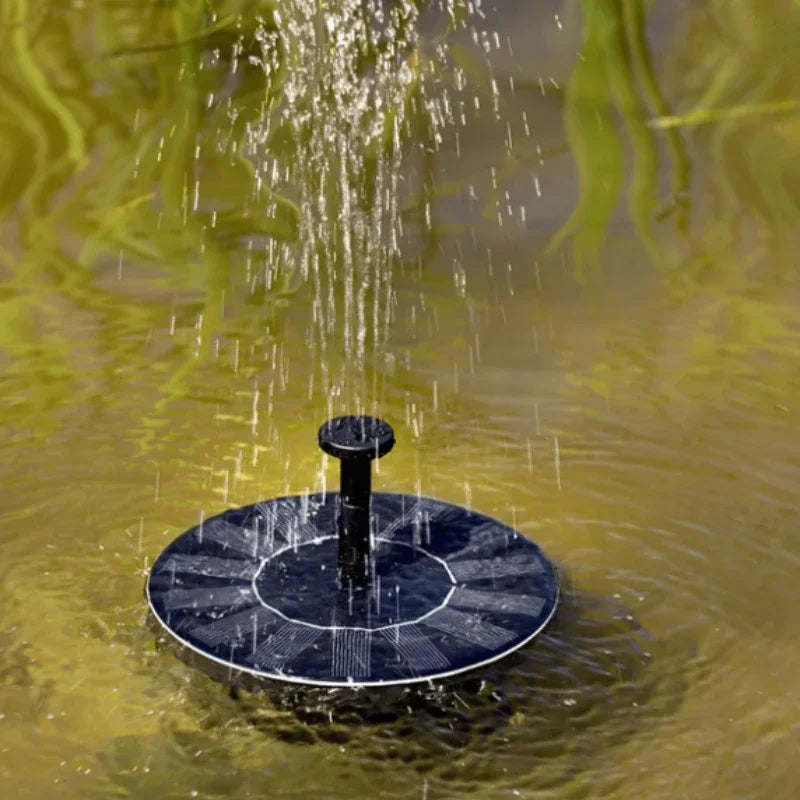 Fontaine à eau flottante solaire pour bain d'oiseaux,