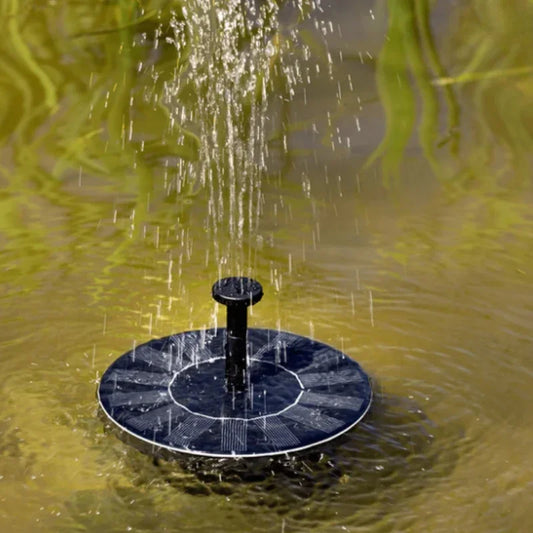 Fontaine à eau flottante solaire pour bain d'oiseaux,