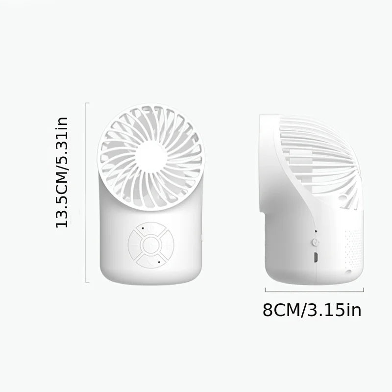 Haut-parleurs et ventilateur pratiques 2 en 1