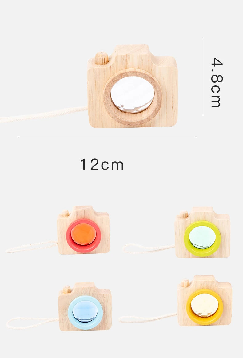 Jouets kaléidoscope colorés en bois pour bébé