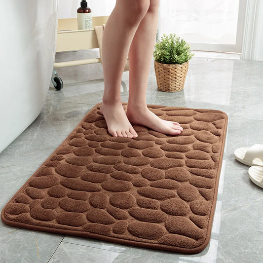 Tapis antidérapant en pavés pour salle de bain