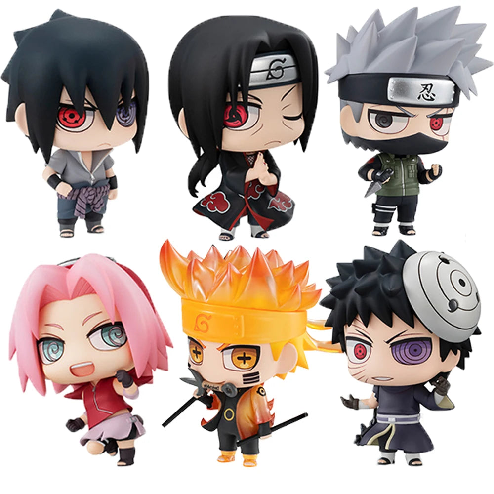 Lot de 6 figurines d'anime Naruto