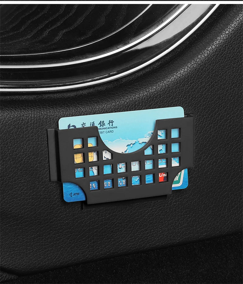 Porte-cartes multifonction pour ticket de stationnement de voiture