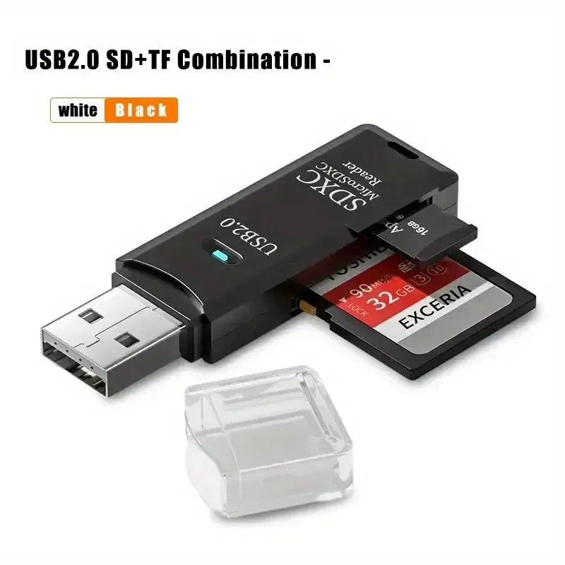 Lecteur de carte Micro SD USB 3.0 2.0 robuste 2-en-1