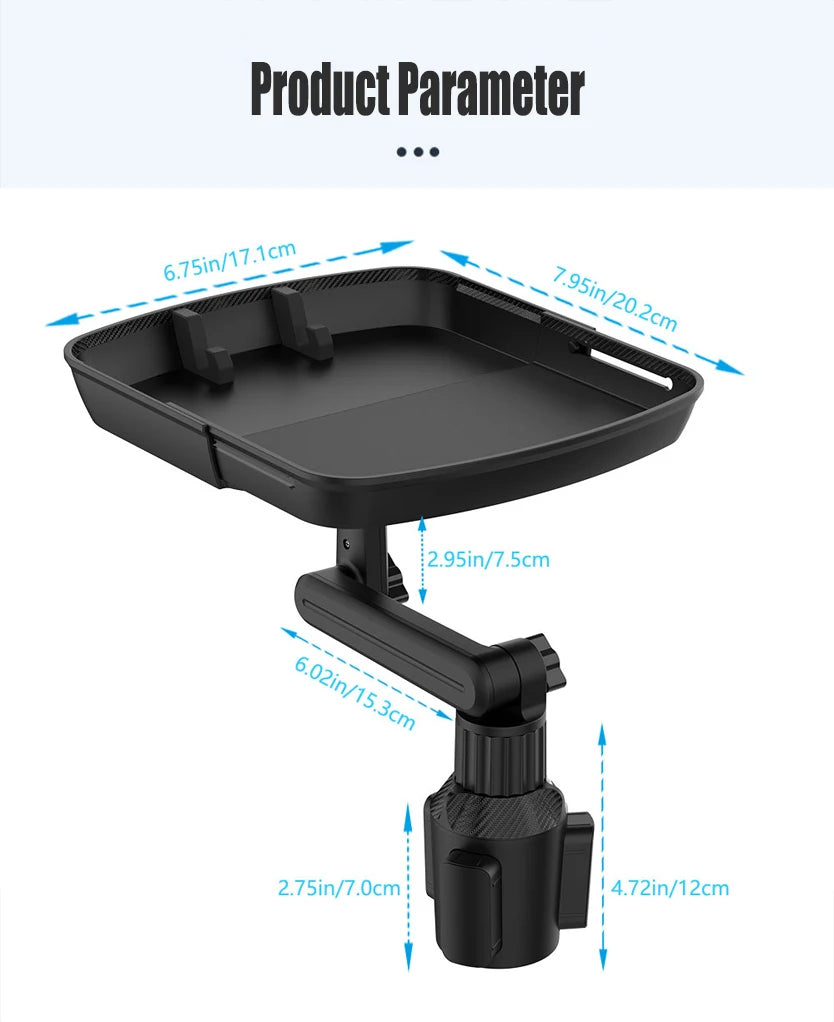 Support de plateau pliable multifonctionnel pour automobile