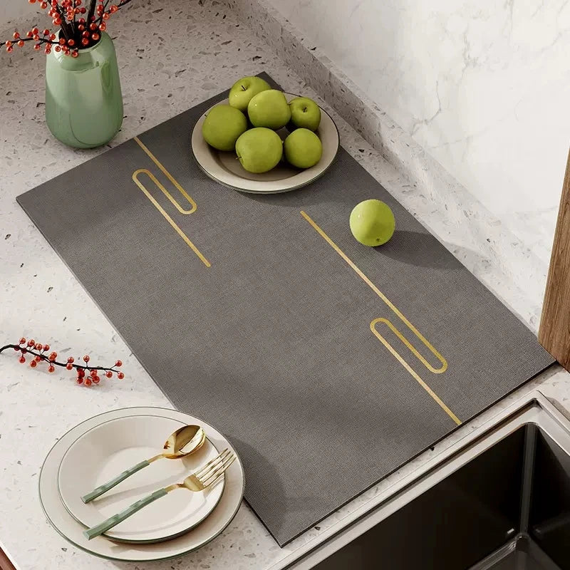 Tapis de séchage de vaisselle de cuisine