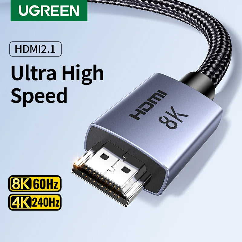 Câble HDMI 8K/60Hz pour PS5 Xiaomi TV Box HUB USB C