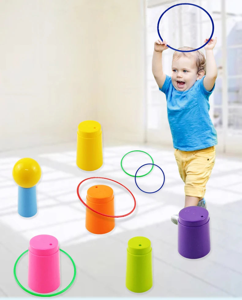 Enfants en plein air amusant et jouet sport cercle