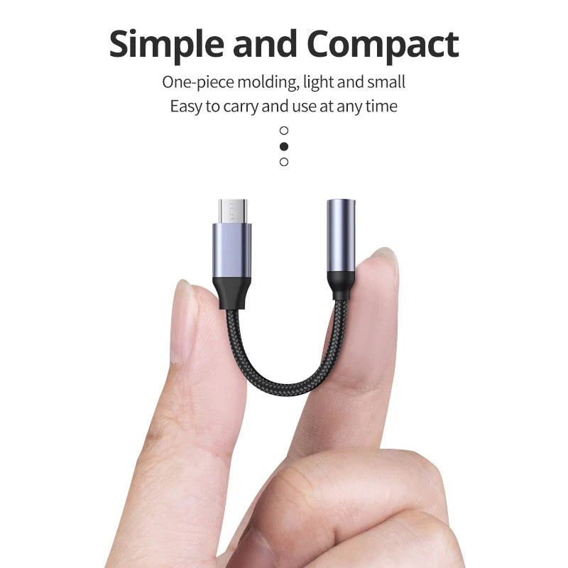 Adaptateur USB Type C à 3.5mm Aux