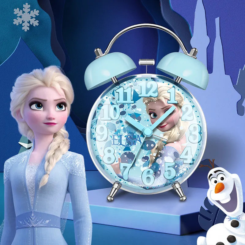 Réveil Original Disney la reine des neiges pour enfants, avec rétro-éclairage